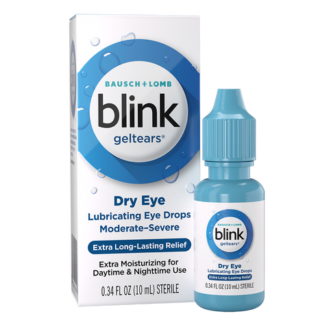 Blink GelTears® Lubricating Eye Drops package
