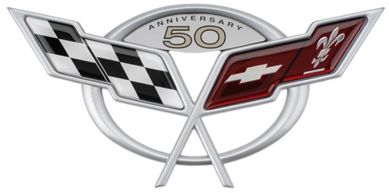 Corvette Emblem 50th Anniversary Decklid Trunk Emblem 1997 2004 C5 Z06 Westcoastcorvette Com - corvette 50th aniverserey symbol roblox