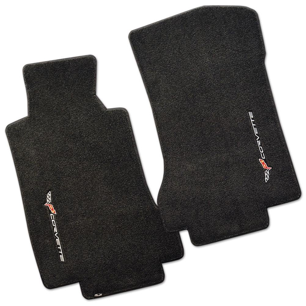 2005-2007 C6 Corvette Lloyd Ultimat Floor Mats with Sideways Emblem On ...