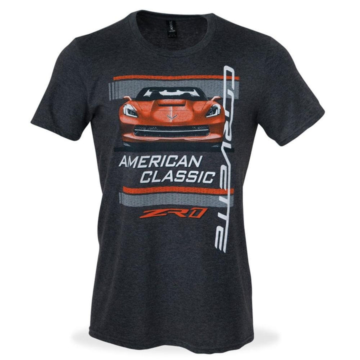 C7 Corvette ZR1 American Classic T-Shirt : Black/Orange On Sale ...