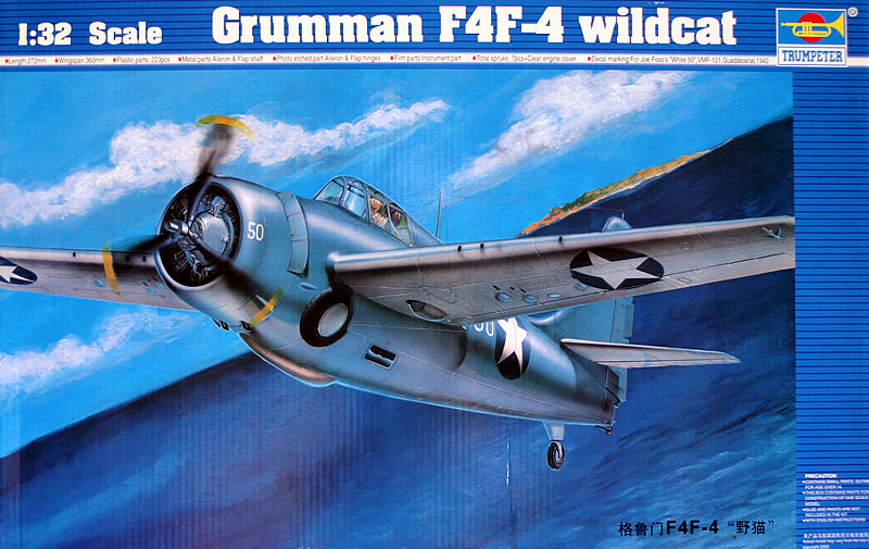 Trumpeter 02223 1/32 Grumman F4F-4 Wildcat 