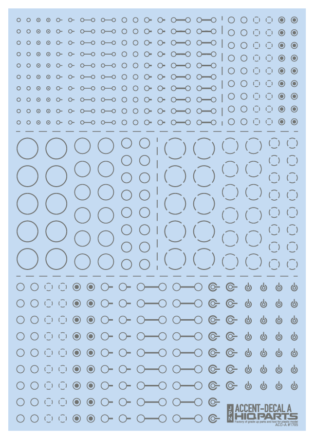 HIQ Parts Accents Decal A Dark Gray ACD-A-GR – Burbank's House of Hobbies