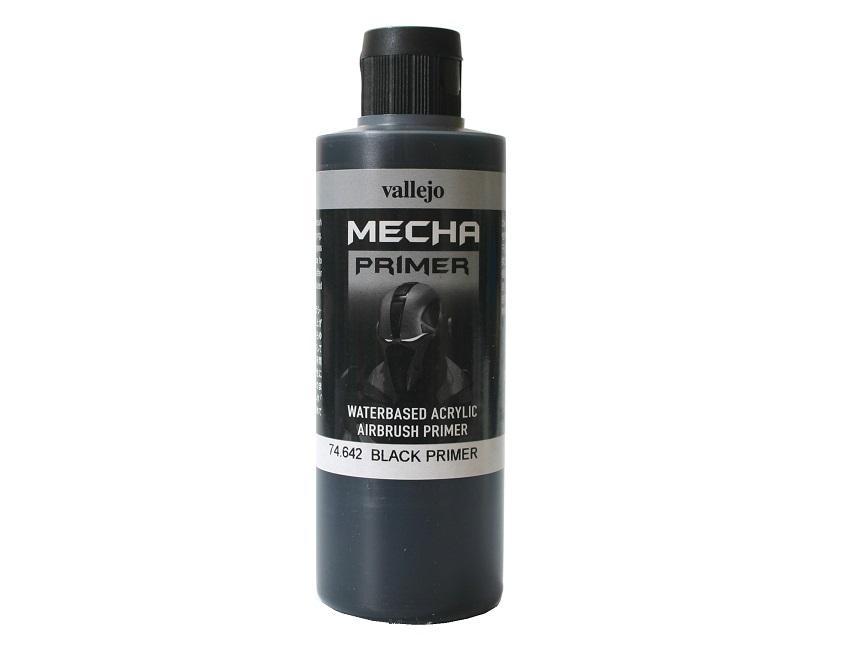 Vallejo Mecha Color 73.642 Primer Black Primer 60ml Bottle