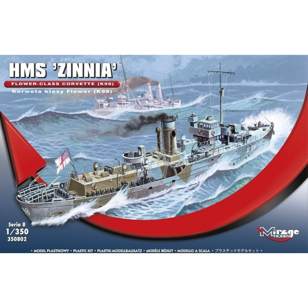 Mirage Hobby 1/350 British HMS Zinnia Flower Class Corvette K98 350802 –  Burbank's House of Hobbies