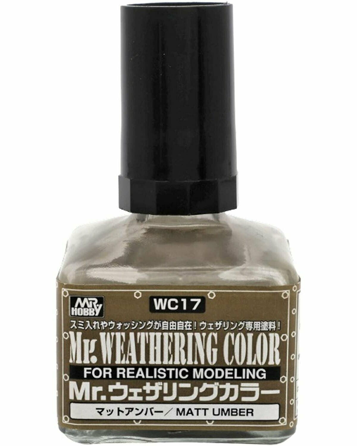 Mr. Hobby Mr Weathering Color Filter Liquid WC17 Matte Umber