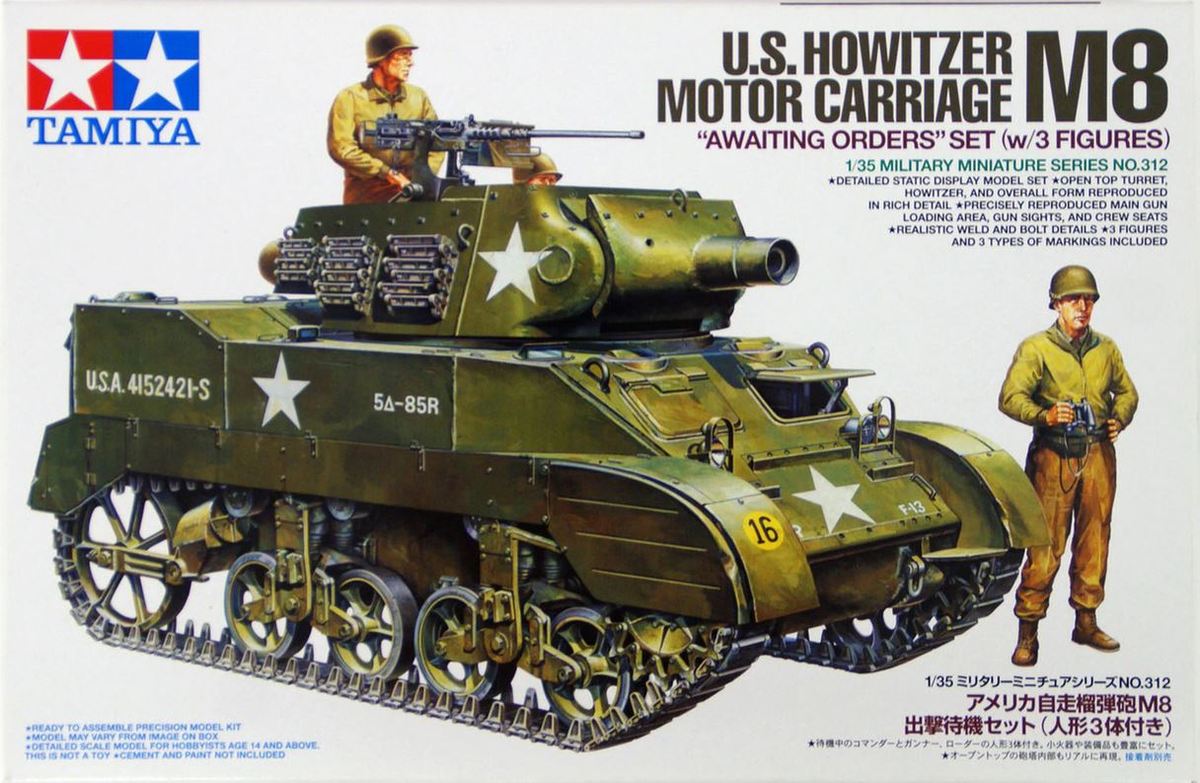 Oswald in het geheim snijder Tamiya 1/35 US M8 Howitzer Motor Carriage 35312 – Burbank's House of Hobbies