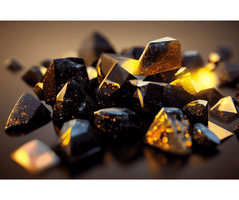 pierres obsidienne dorée