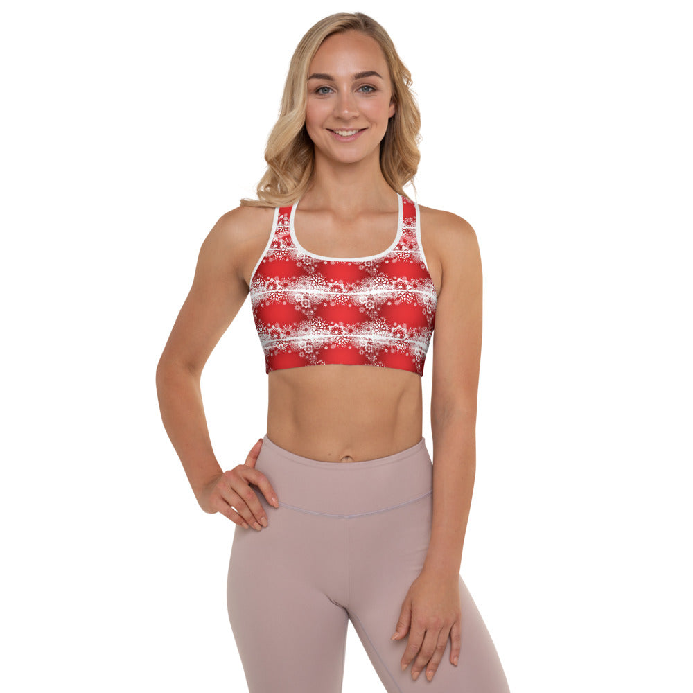 christmas sports bra