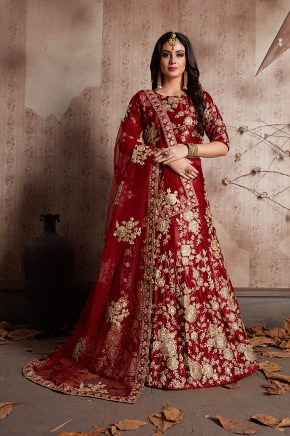 full sleeve ghagra choli