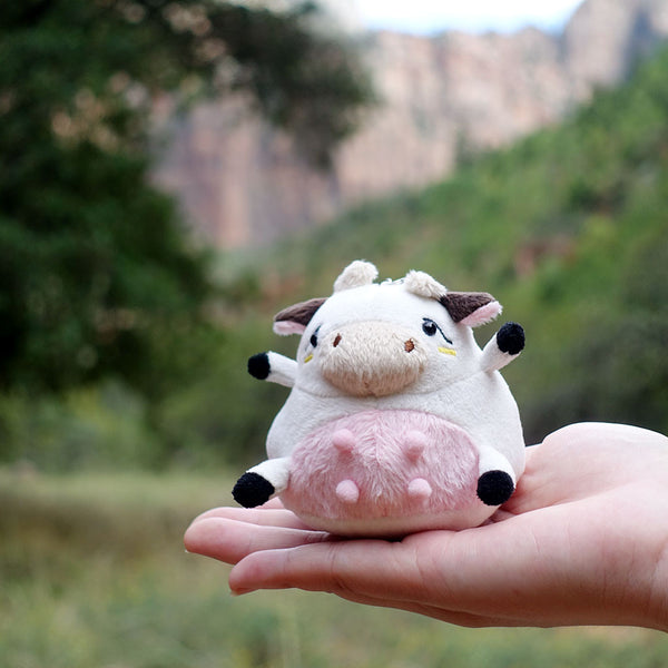 small stuffed cow