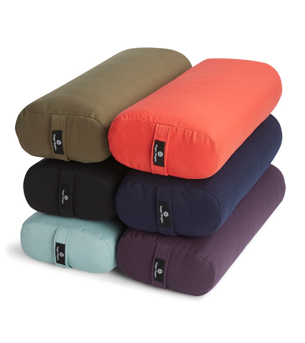 Hugger Mugger Standard Solid Yoga Bolster Black