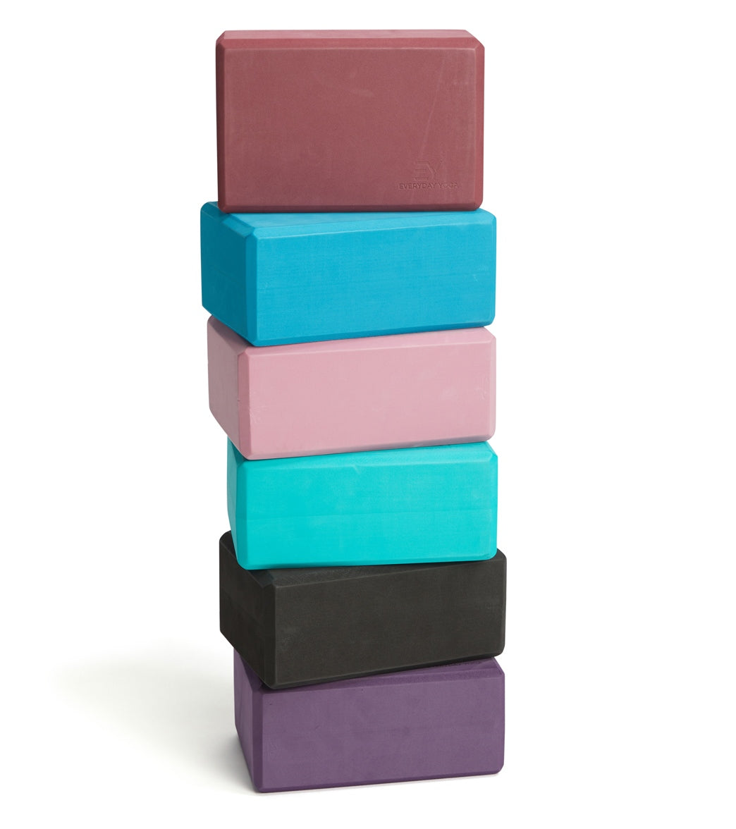 Everyday Yoga 4 Inch Foam Yoga Block Peacock