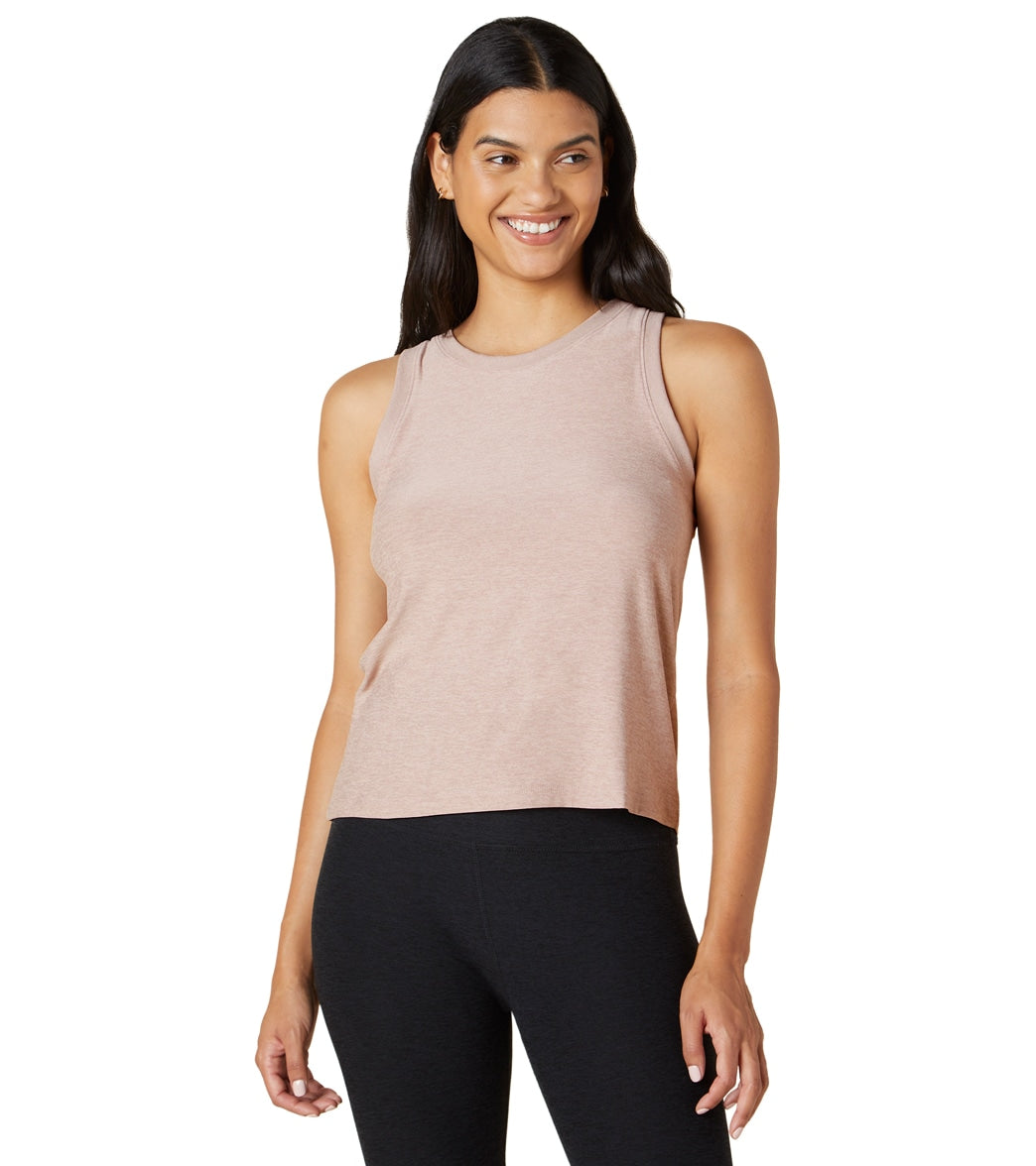 Yoga Tank Tops for Women Built in Bra Workout Sleeveless Shirts Open Back -  White - C31872QU4GR Size Medium