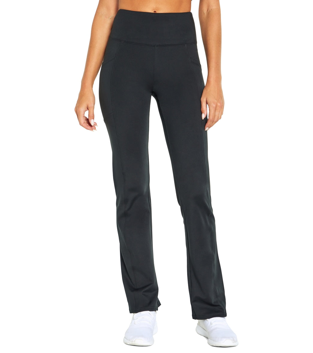 Balance Collection Solid Black Active Pants Size XL - 71% off