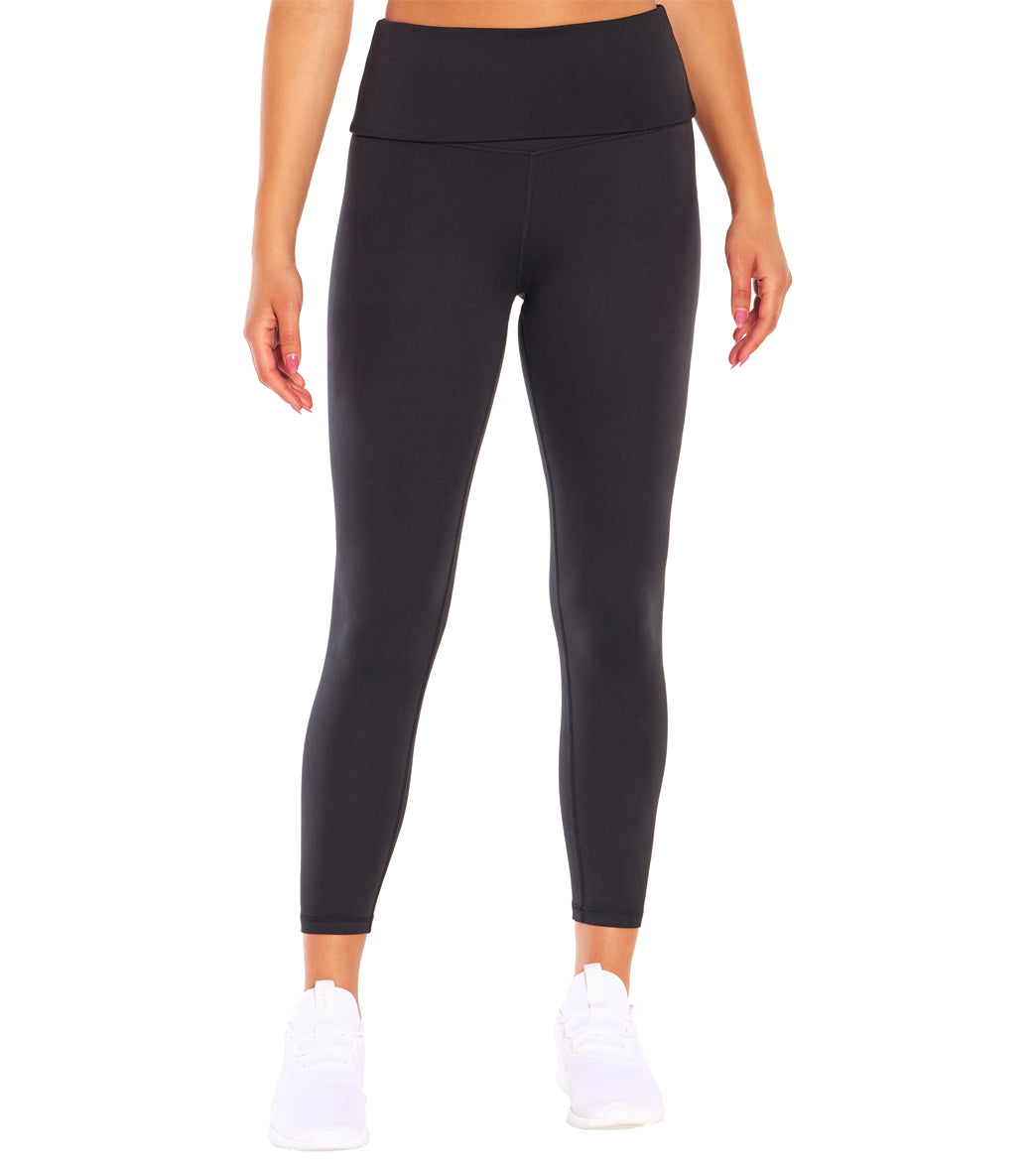 Balance Collection Solid Black Leggings Size S - 81% off