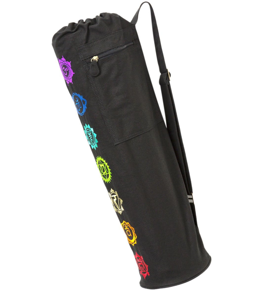 Gaiam Chakra Embroidered Yoga Mat Bag 