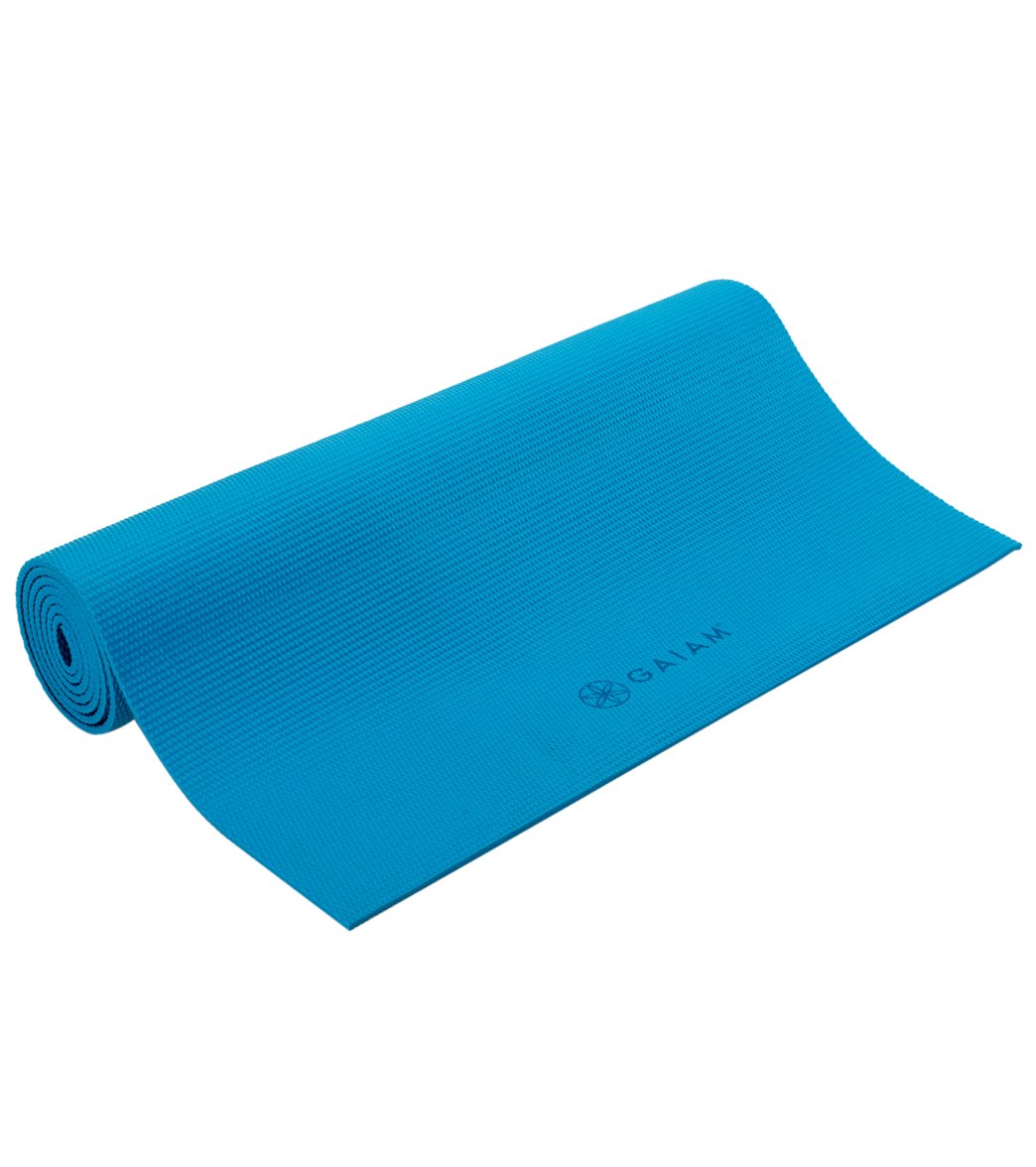 Gaiam Premium Marrakesh 4mm Yoga Mat, Navy Fleur, £29.99