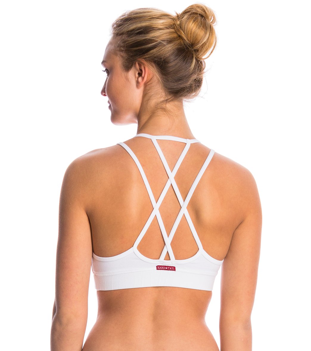 Hard Tail Low Back Cut Out Midi Sports Bra