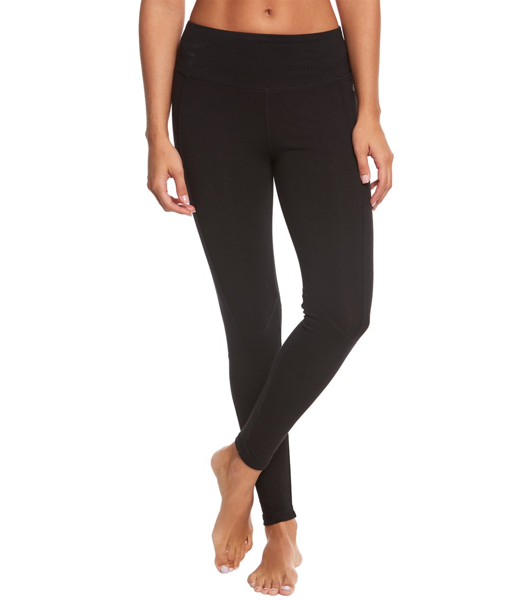 Marika Ultimate Slimming Yoga Leggings - Black Cotton