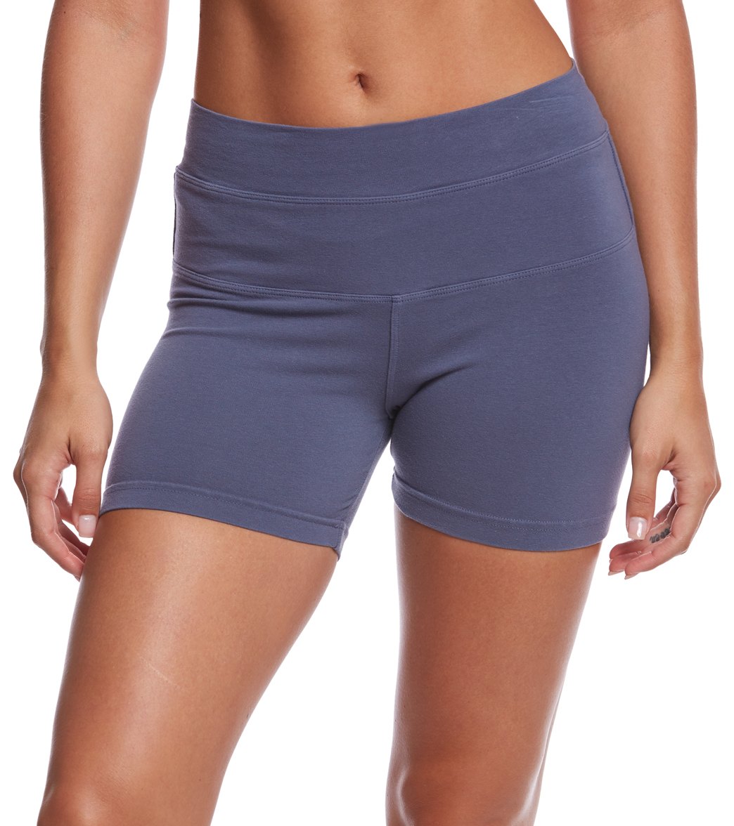 Hard Tail Women's High Rise Yoga Booty Shorts - Dusk Cotton