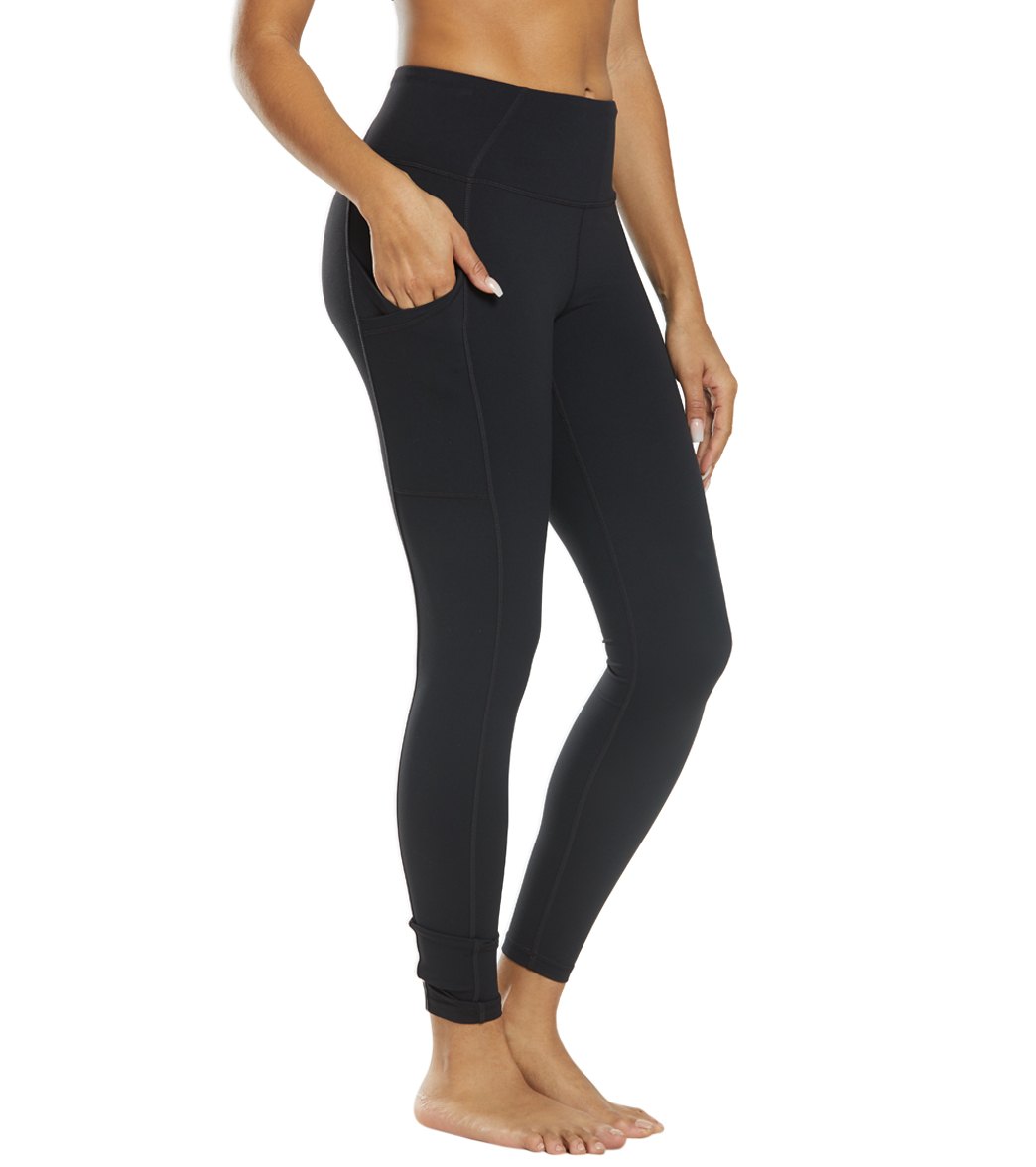 prAna Electa Yoga Leggings - Black Cotton