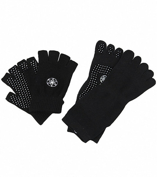 Gaiam Grippy Yoga Sock And Glove Set at EverydayYoga.com