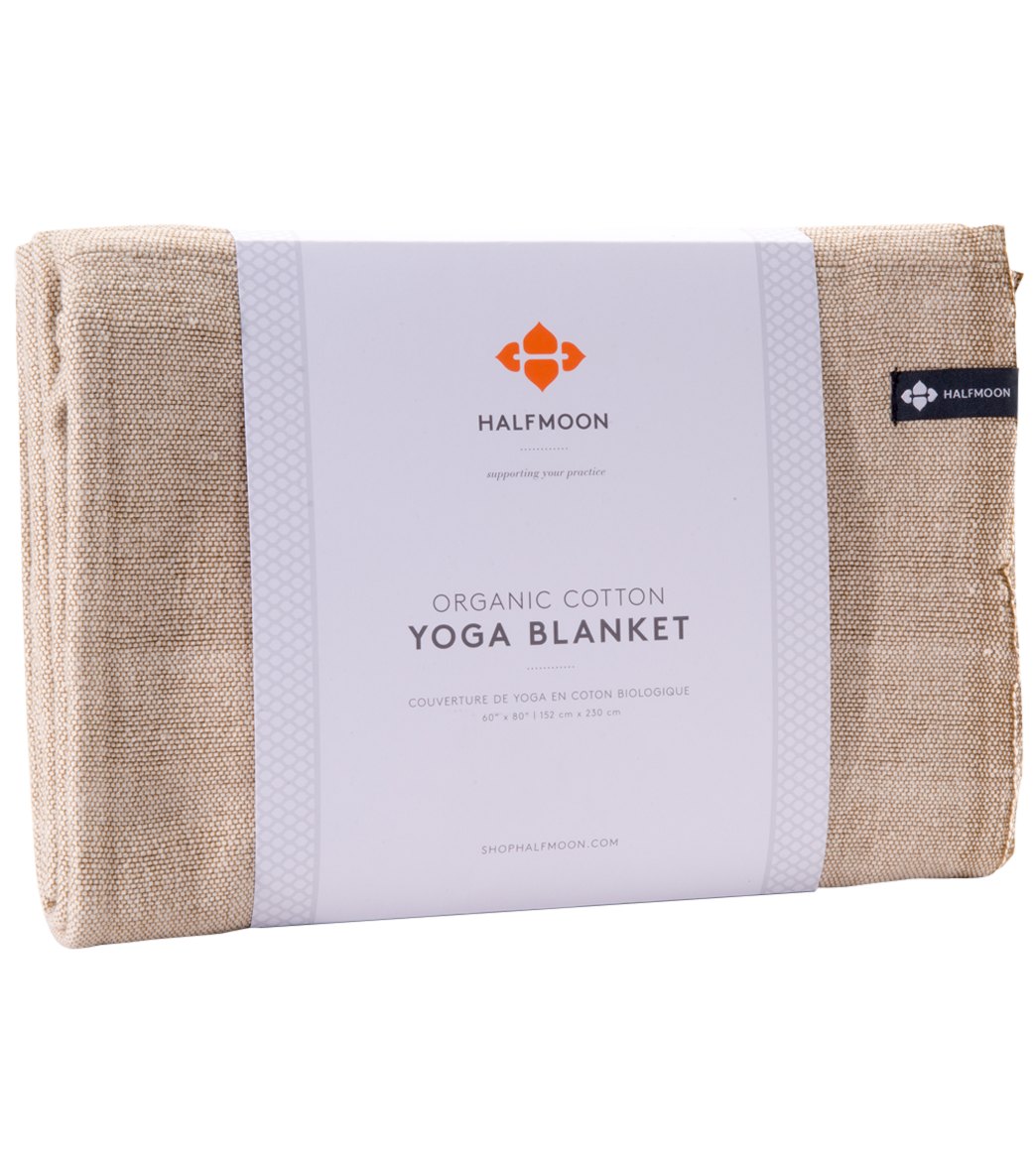 organic cotton yoga blanket