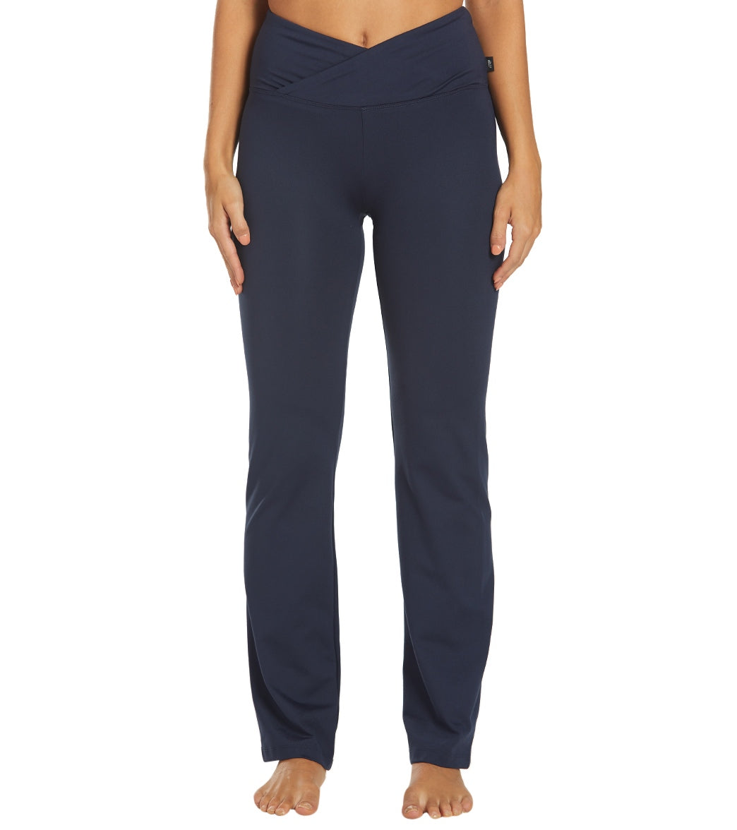 navy blue bootcut yoga pants