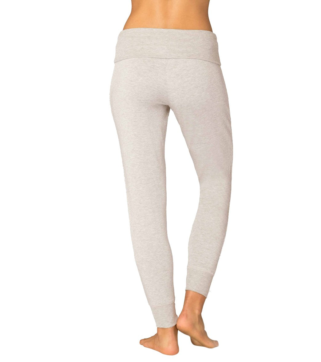 beyond yoga cozy fleece foldover long sweatpant