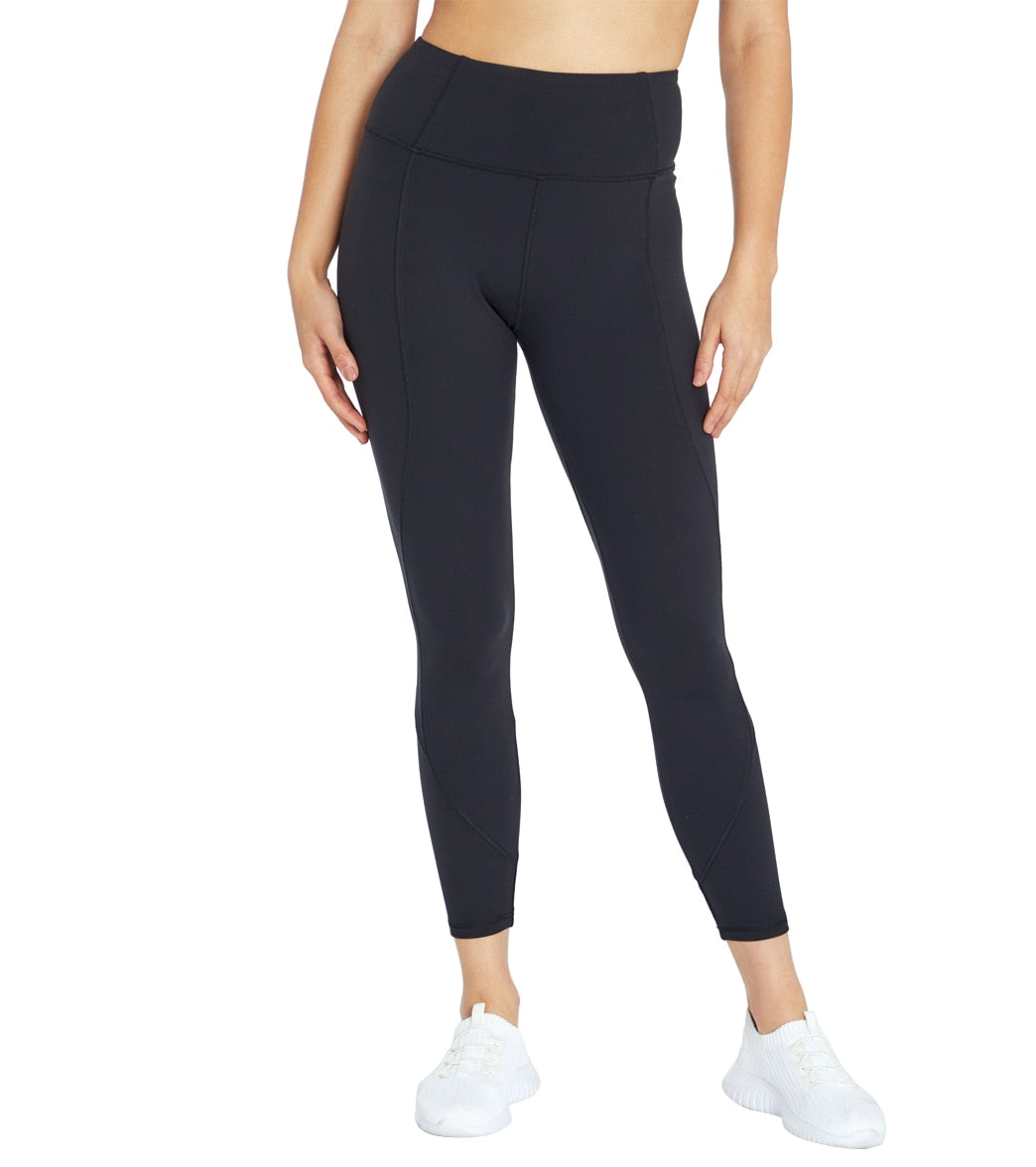 Marika Zola 25-inch Yoga Leggings - Black Spandex Moisture Wicking