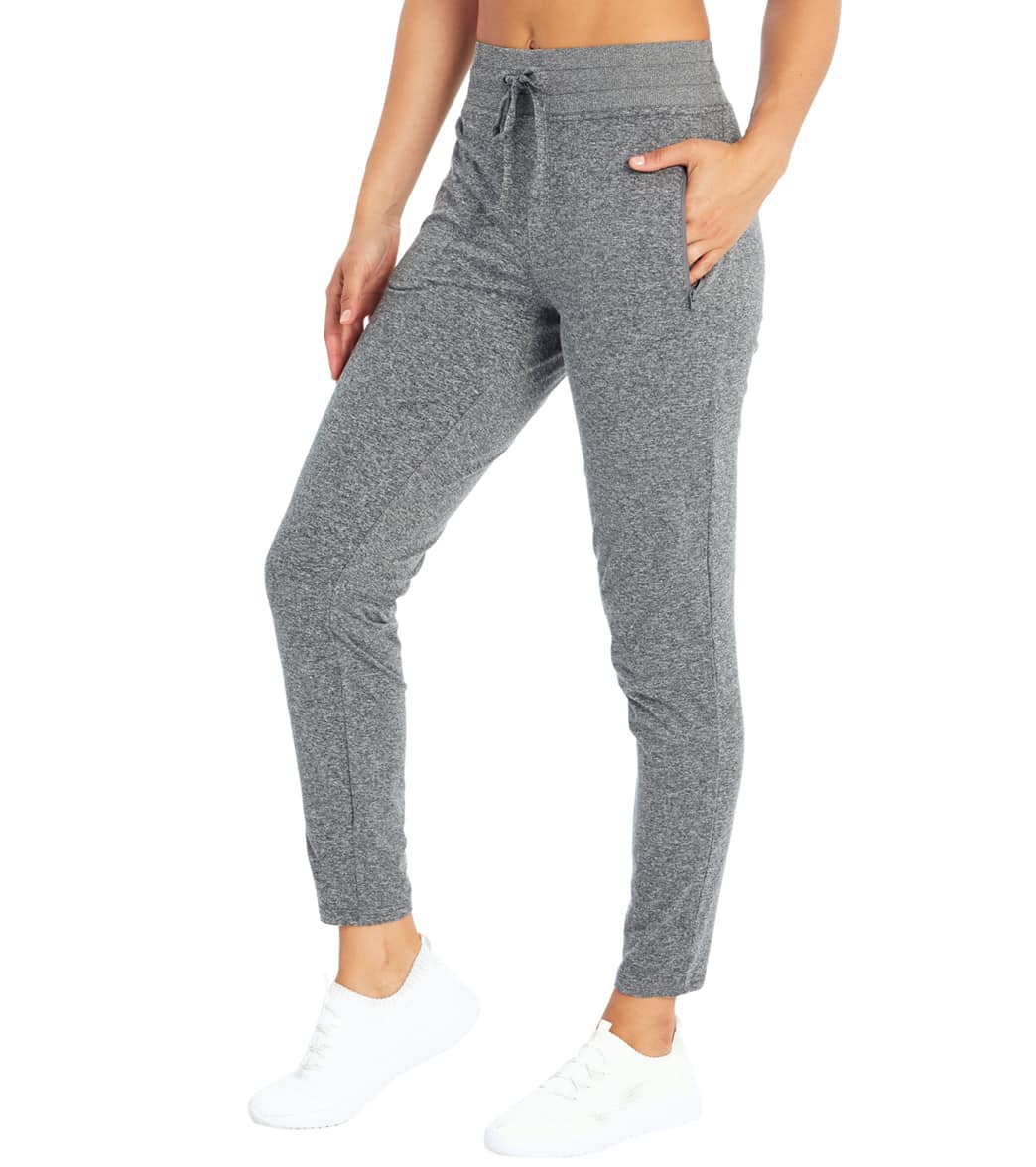 Balance Collection Womens High Rise Pocket Jogger Legging, H. Dark