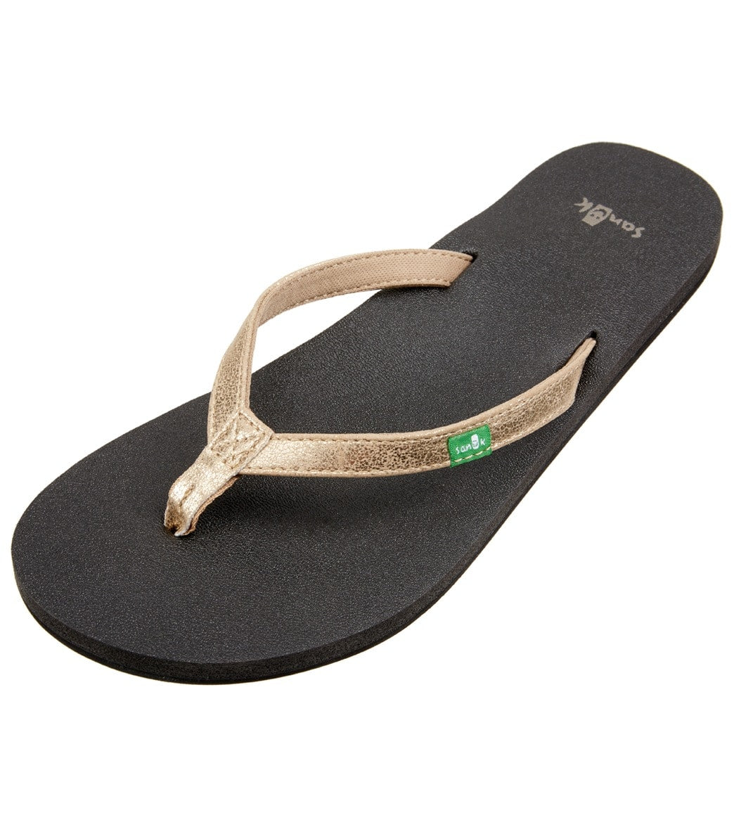 Sanuk Women's Yoga Joy Metallic Flip Flop