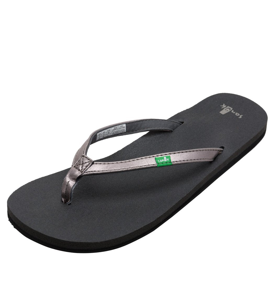 sanuk yoga joy metallic flip flop