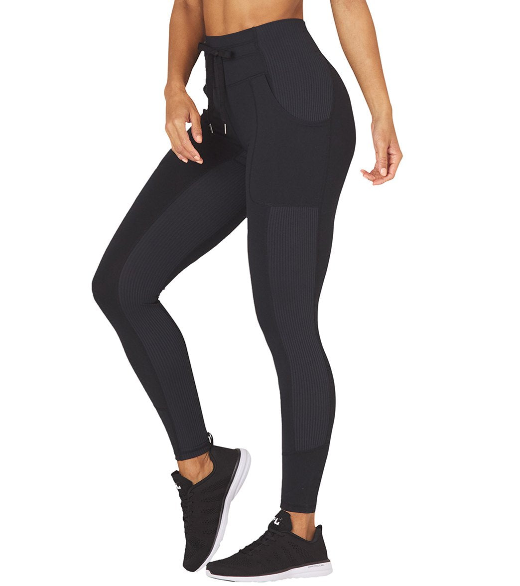 Glyder Street Yoga Leggings - Black Cotton