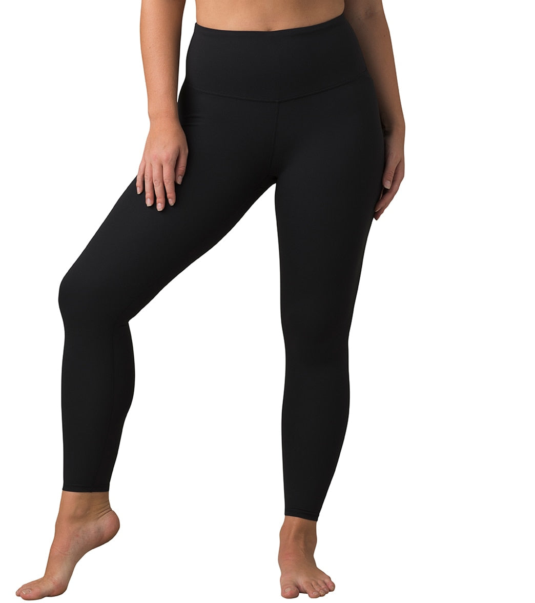 prAna Layna 7/8 Yoga Leggings - Black Cotton
