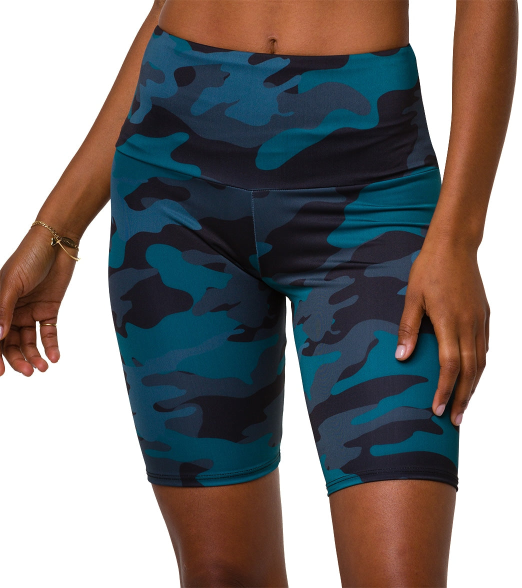 Onzie High Rise Bike Shorts - Disguised - Spandex