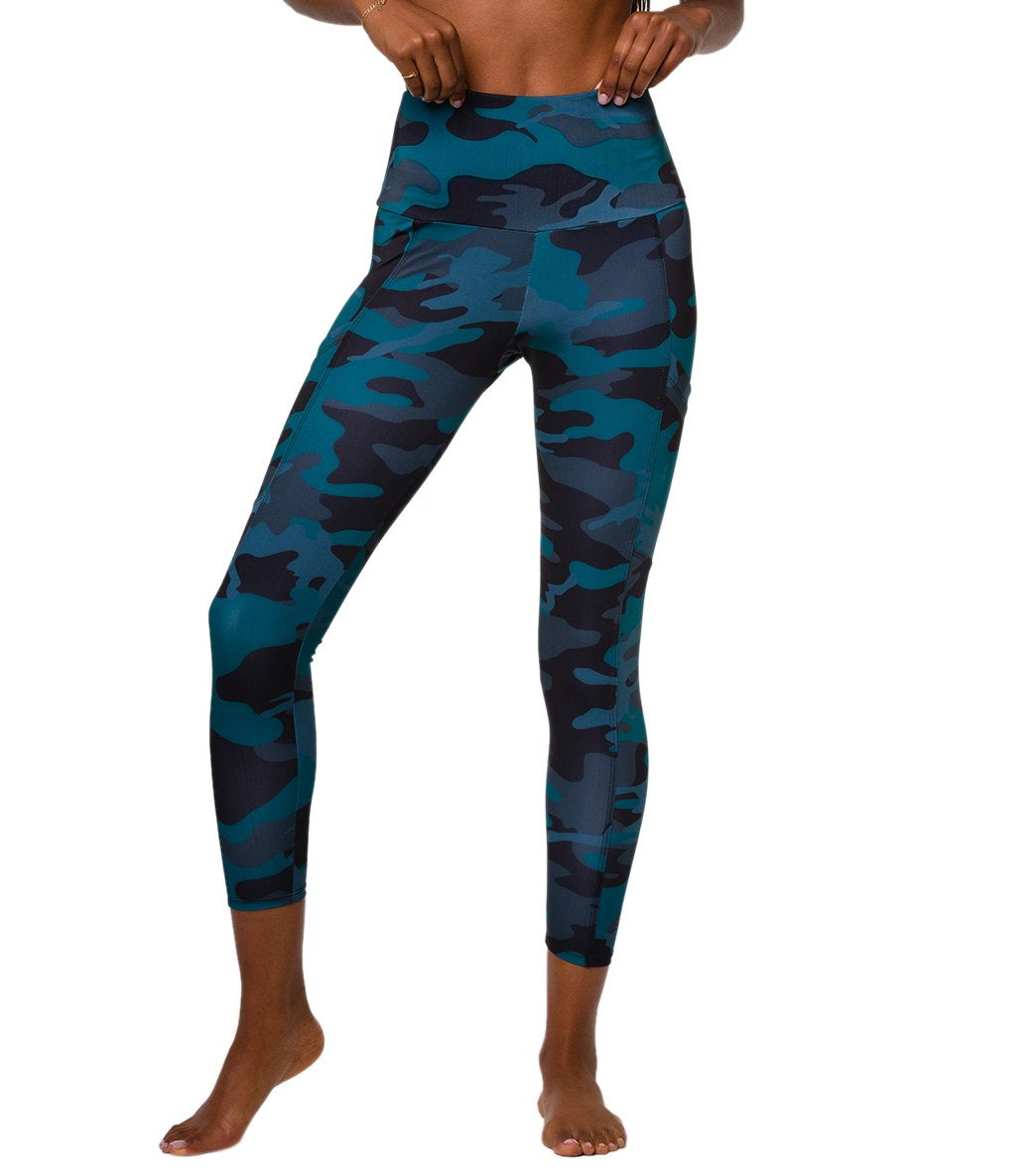 Onzie, Pants & Jumpsuits, Onzie Workout Leggings Black Blue Purple Mesh  Floral