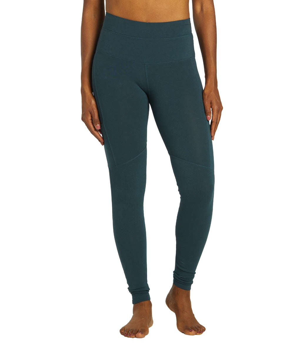 Hard Tail Women's Cargo Pocket High Rise Yoga Leggings - Palmetto Cotton