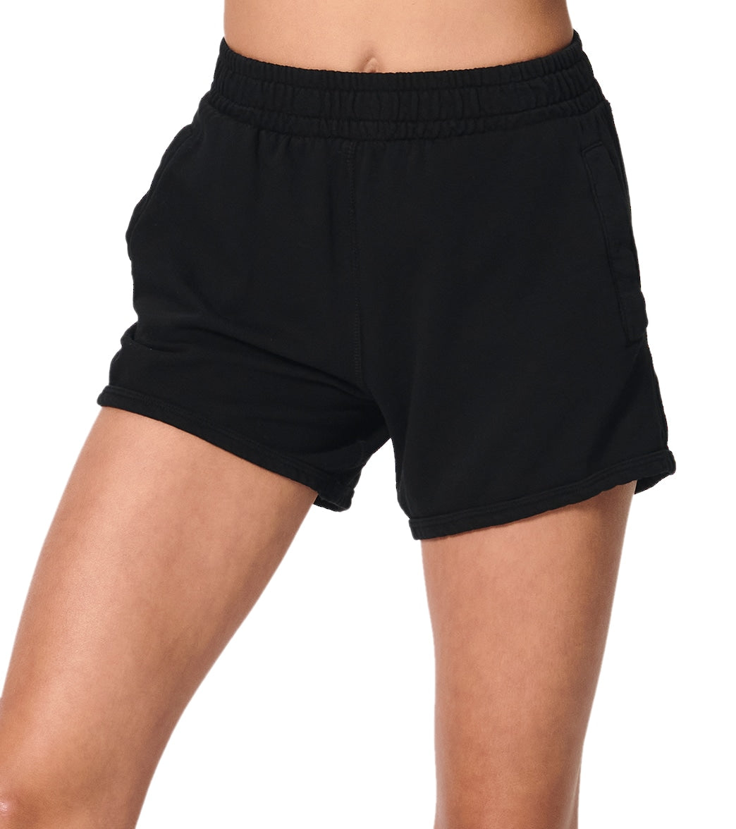 SOFSOT Women's Shiny Yoga Pilates Shorts Outdoor Quick Dry Pants  Ultra High Rise Biker Leggings Black : Clothing, Shoes & Jewelry