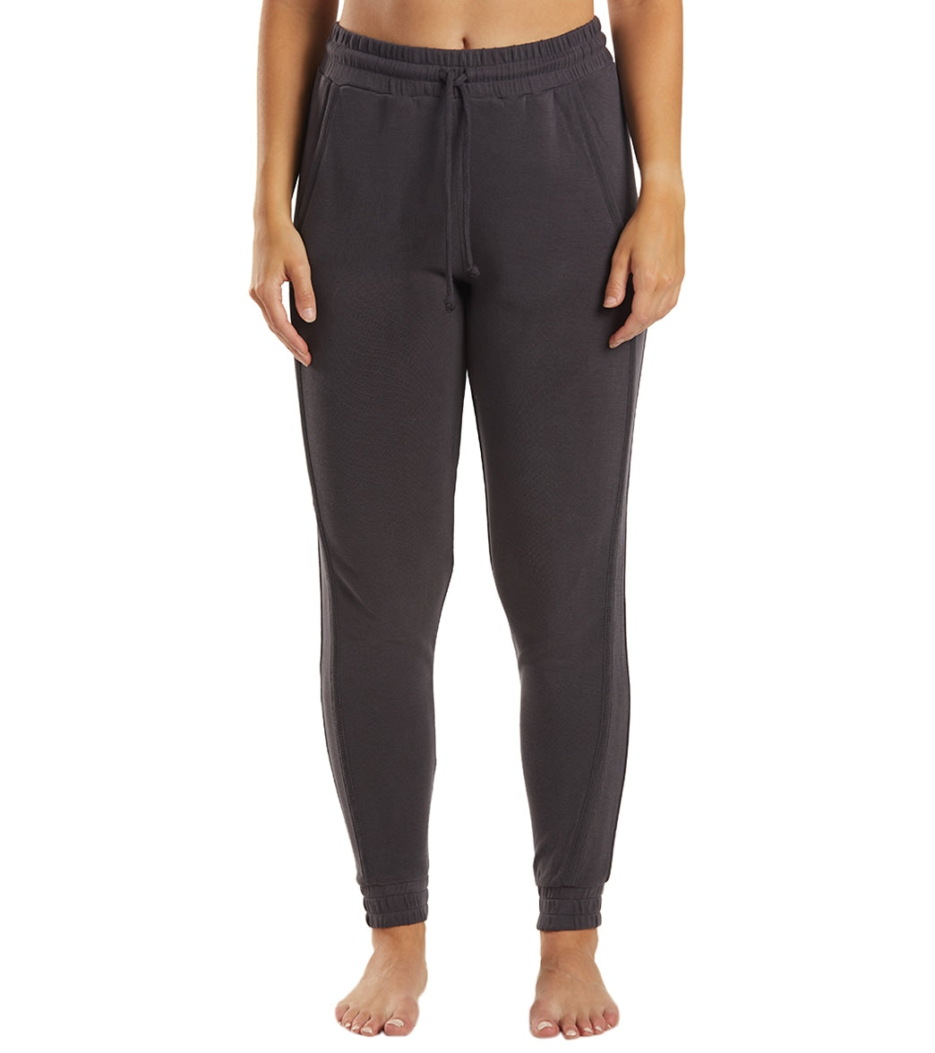 Alo Yoga Revive Pant Women's Stretch Jersey Joggers Casual Loungewear sz  Medium