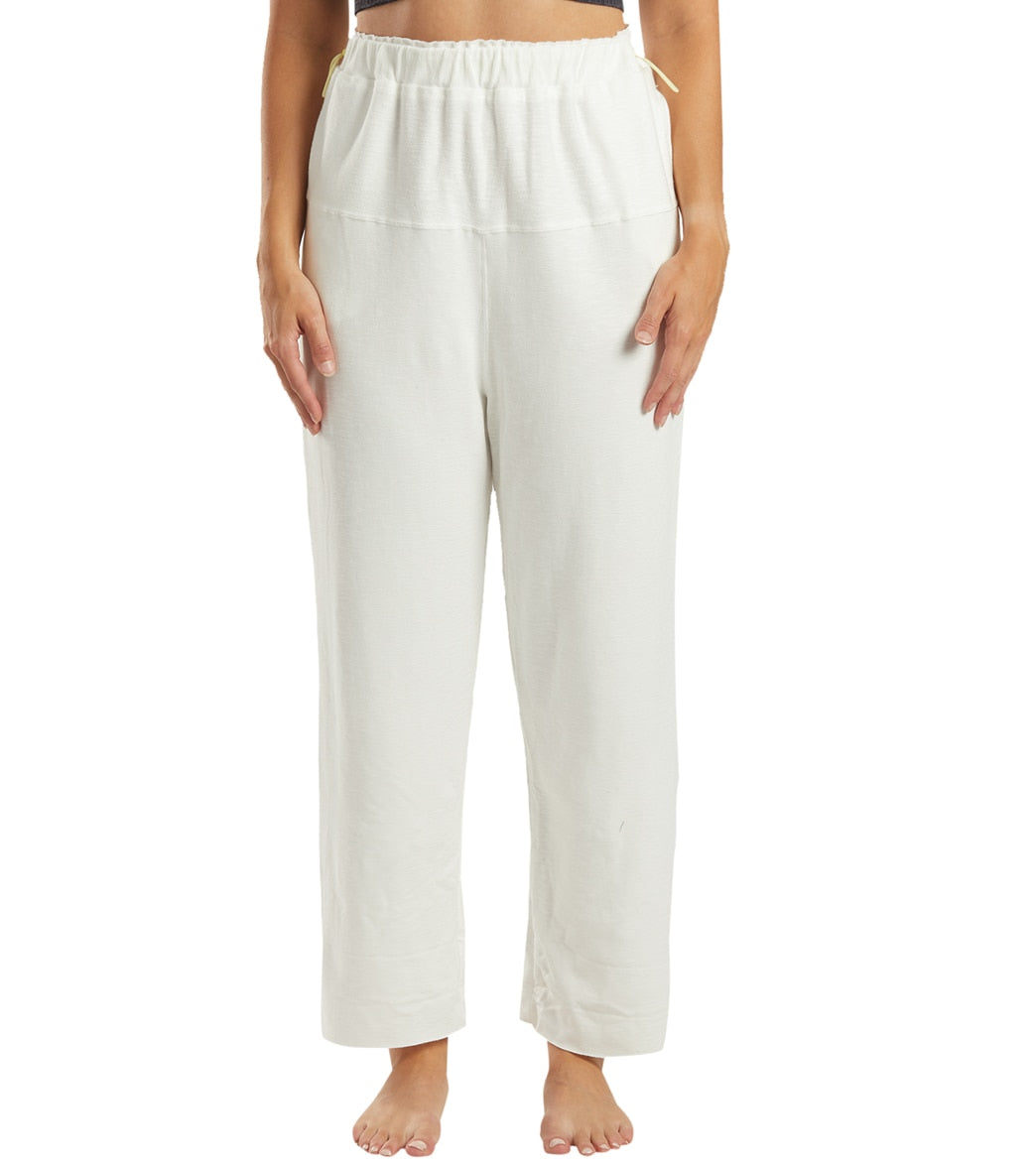 Free People Surfside Jogger Pants - White - Cotton