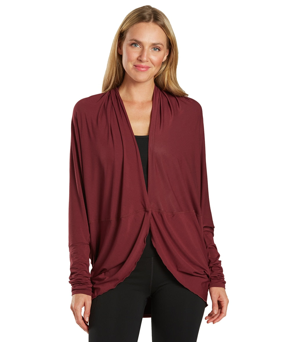 Fit Long Sleeve Wrap Yoga Top