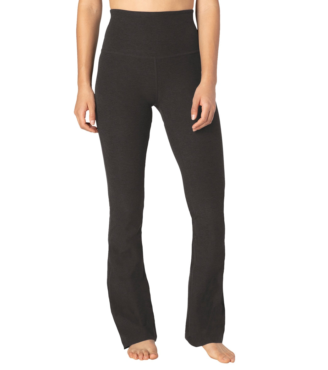 Beyond Yoga High Waisted Practice Pant - Darkest Night Spandex Moisture Wicking