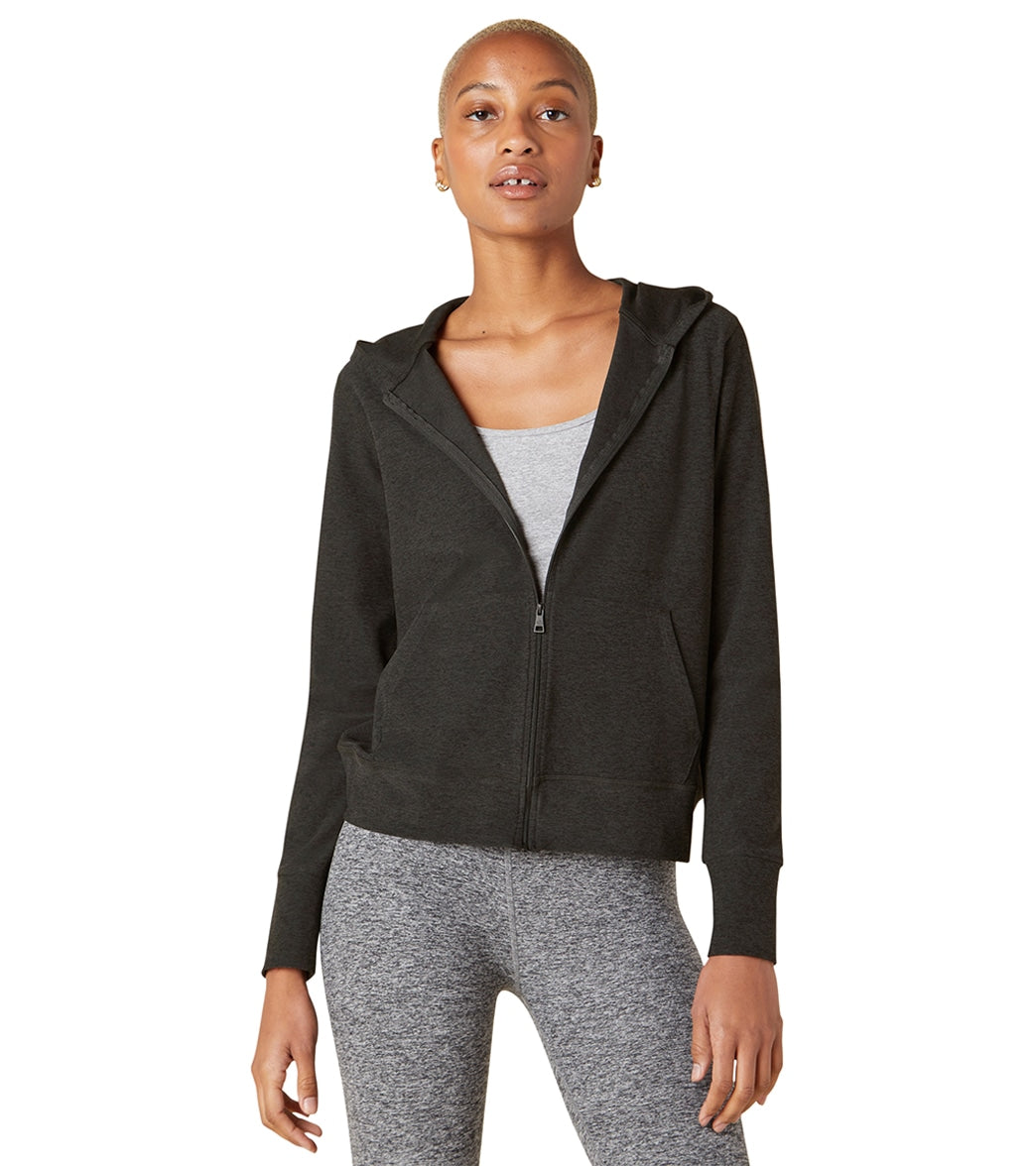 Beyond Yoga Women's Spacedye Everyday Active Hoodie, Soft and Breathable  Zip Front Jacket With Hood (as1, alpha, x_s, regular, regular, Chai) at   Women's Clothing store