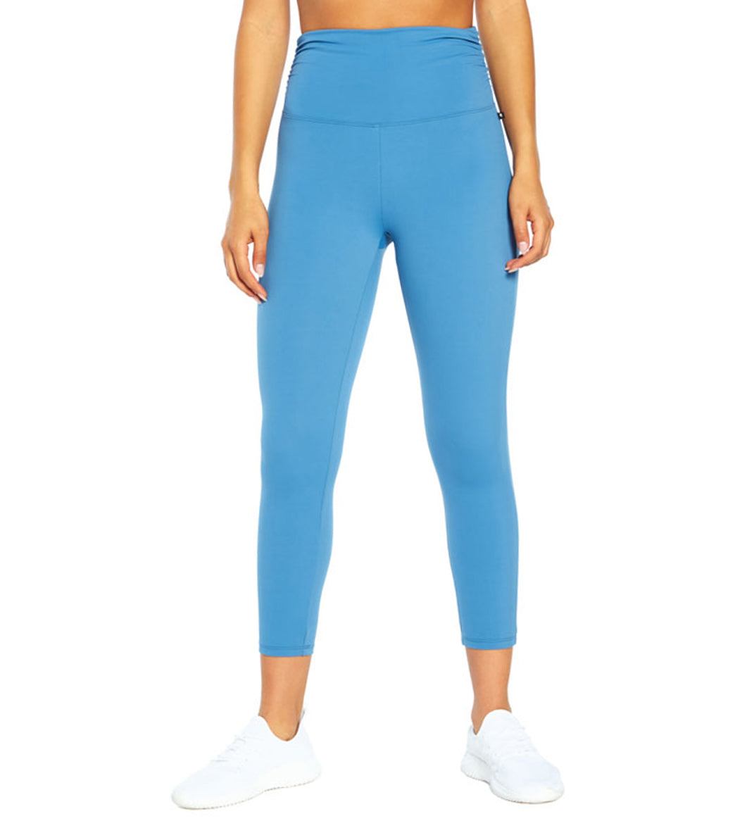 Marika Aria Ankle Capri Pants - Vallarta Blue Spandex Moisture Wicking