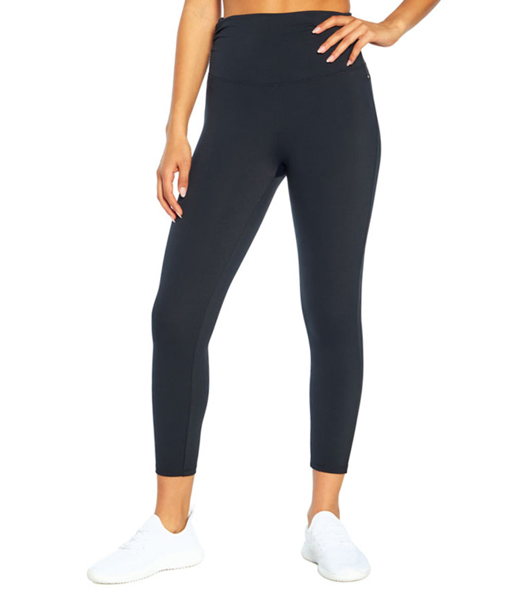 Marika Sport Womens Size Small Active Yoga Pant With Side Pockets & Inside  Pocket, Black Embossed Snake 