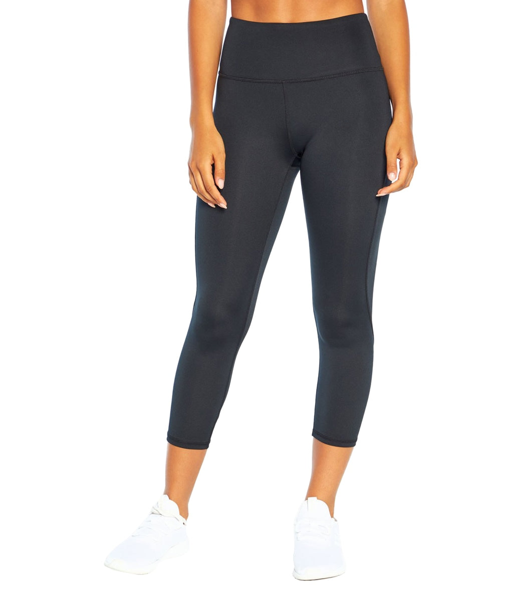 Marika Jade Capri Pants - Black Spandex Moisture Wicking