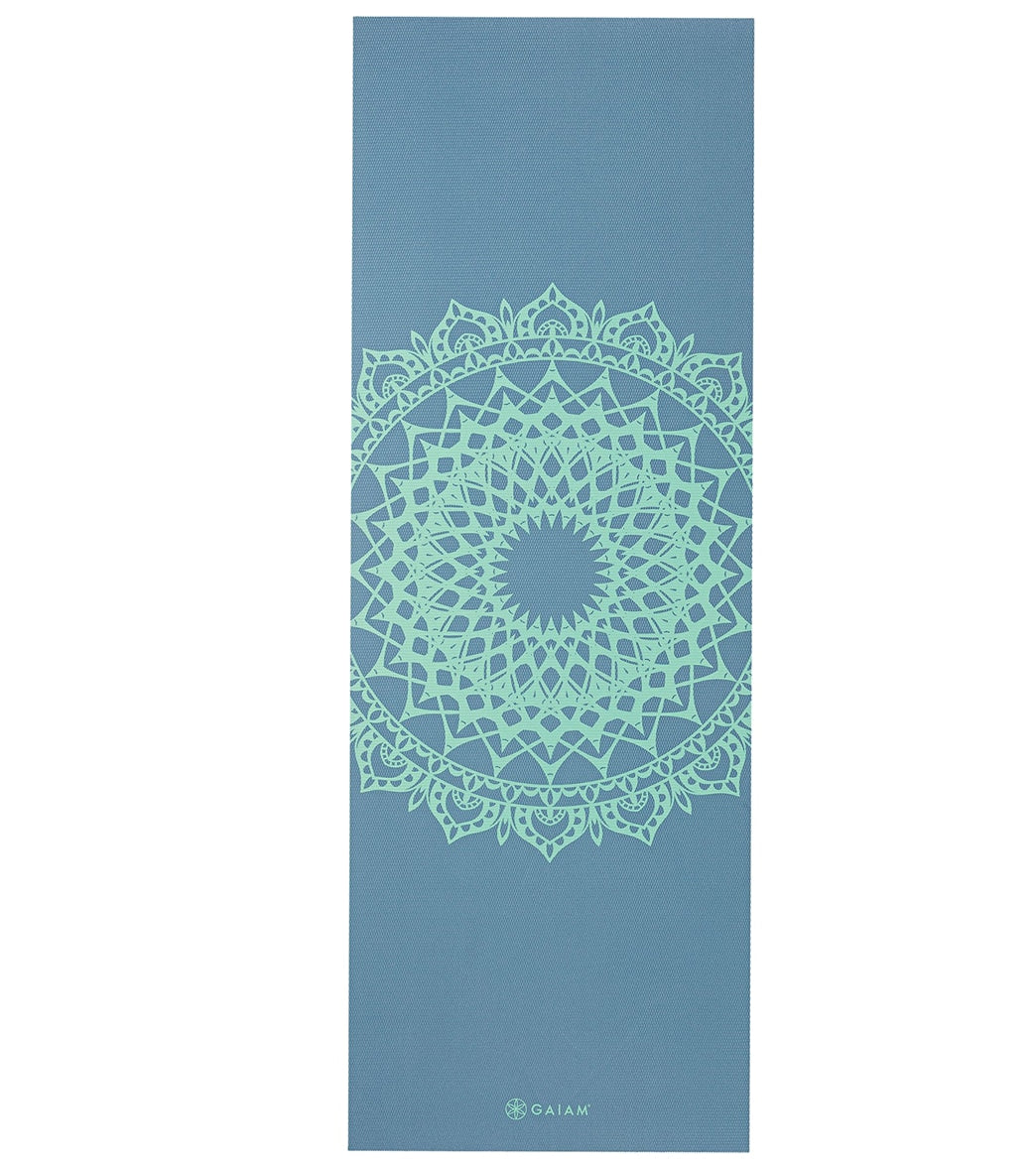 Gaiam Essentials Yoga Fitness & Exercise Mat, Teal, 72 L x 24 W x 10mm  Thick : : Home & Kitchen