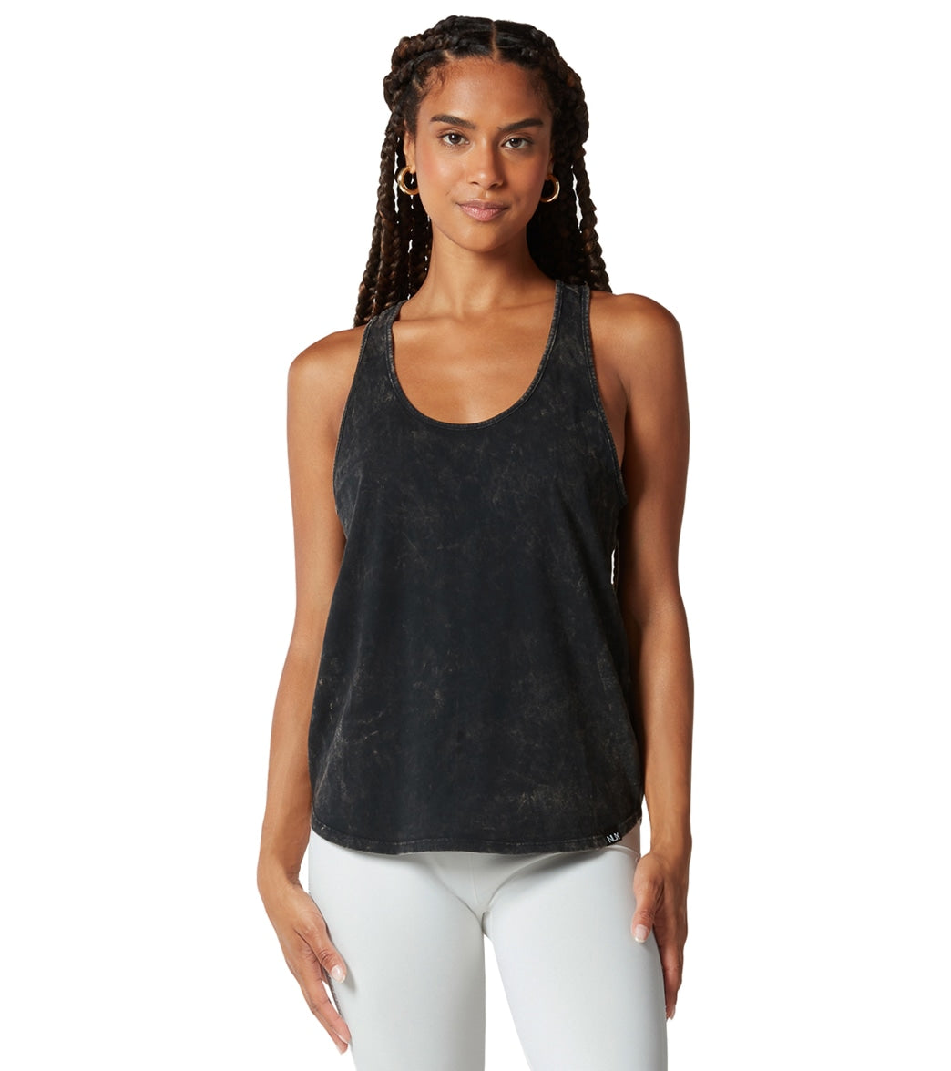 NUX Groundwork Organic Tank Top Washed - Obsidian Cotton