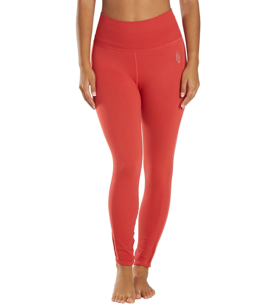 Free People Free Throw Legging - Puckered Up - Spandex Moisture Wicking